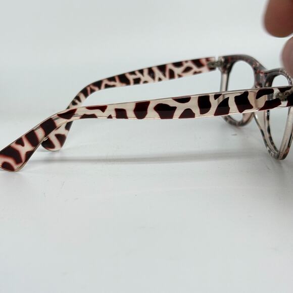 Zenni Eyeglasses Frames Cheetah Print Full rim Black H19694 - Picture 4 of 6